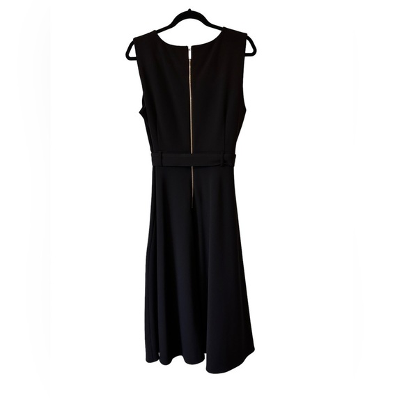 Calvin Klein A-Line Dress With Belt - Black - Size 16 - Picture 3 of 12